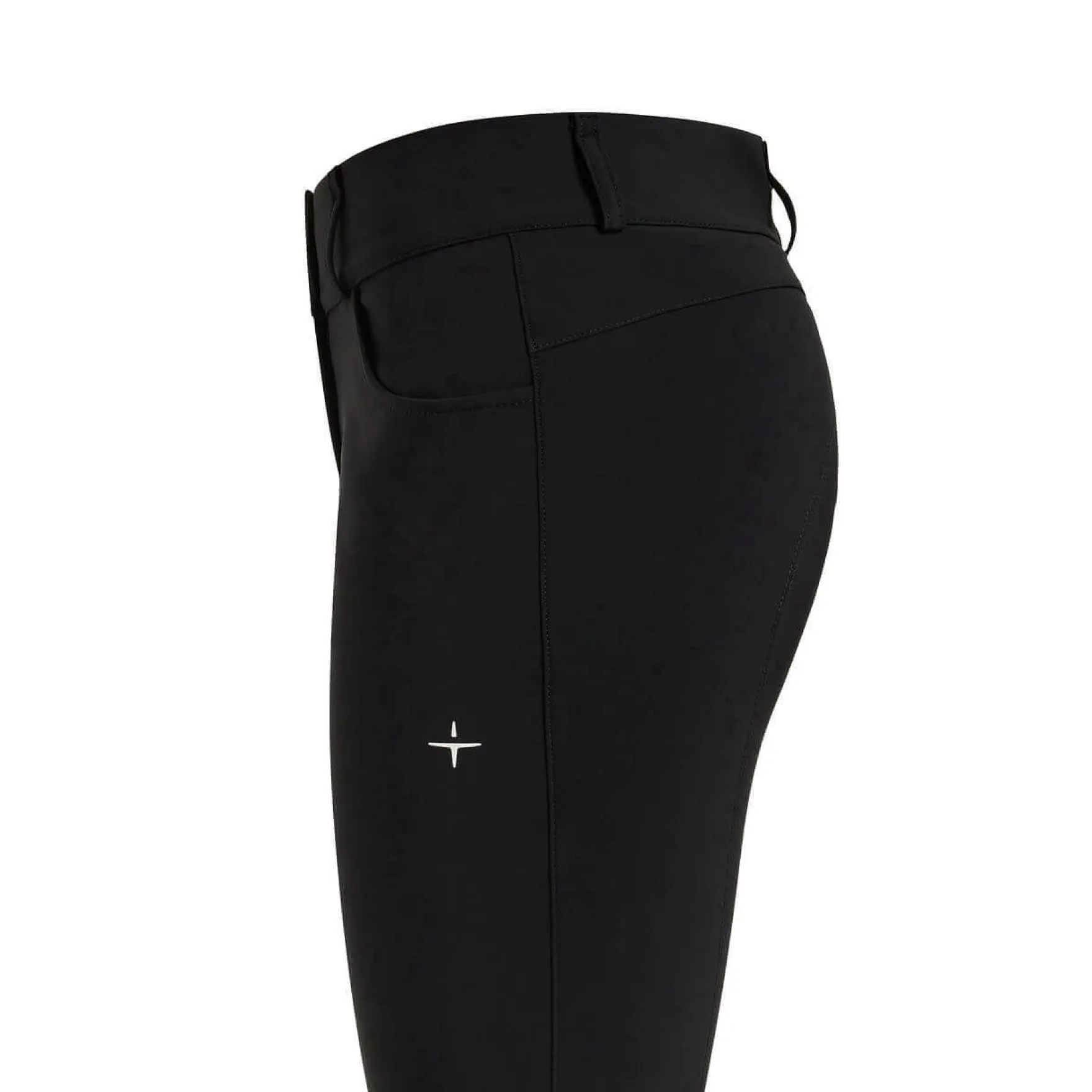 Reithose Damen Athl High Waist Breeches, Kniebesatz, Knee-Grip