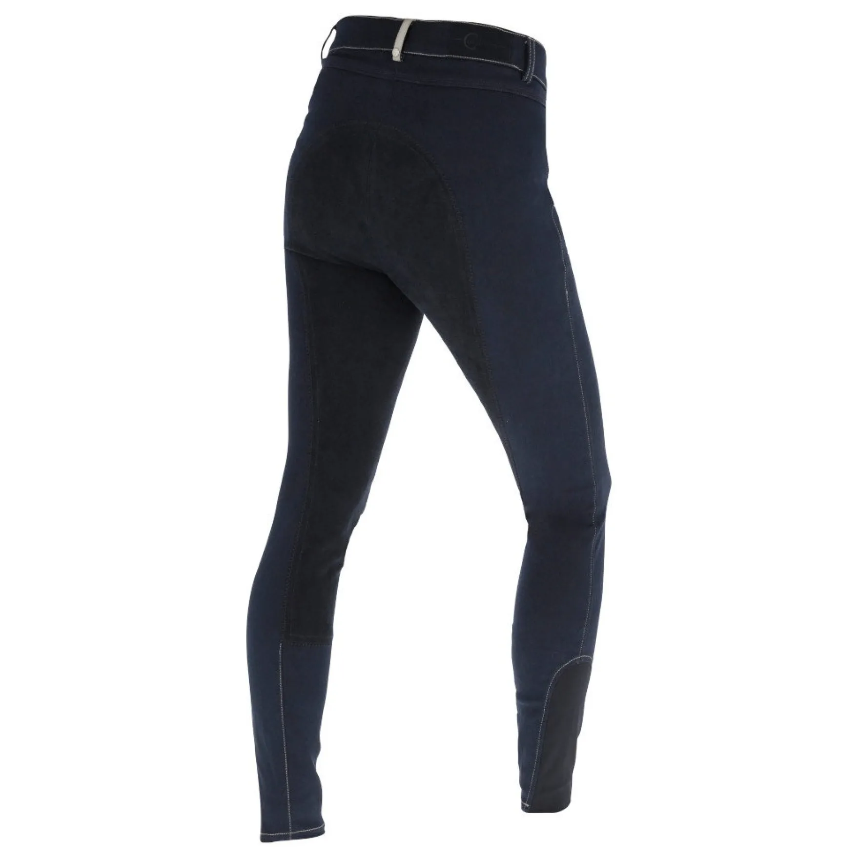 Reithose Damen Basic Plus LS, Vollbesatz, Lederbesatz, Kunstleder