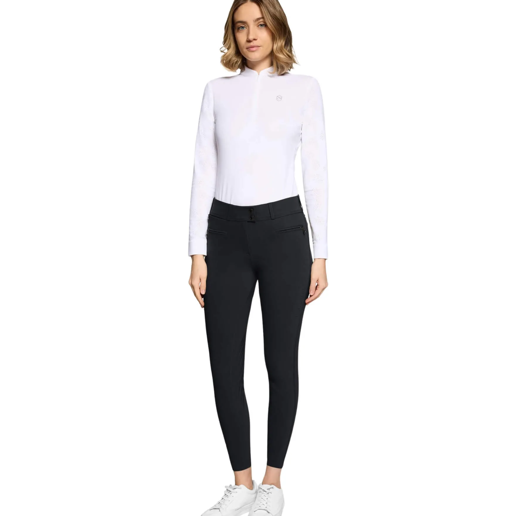 Reithose Damen Clara Air FS26, Vollbesatz, Full-Grip, High Waist, UV-Schutz
