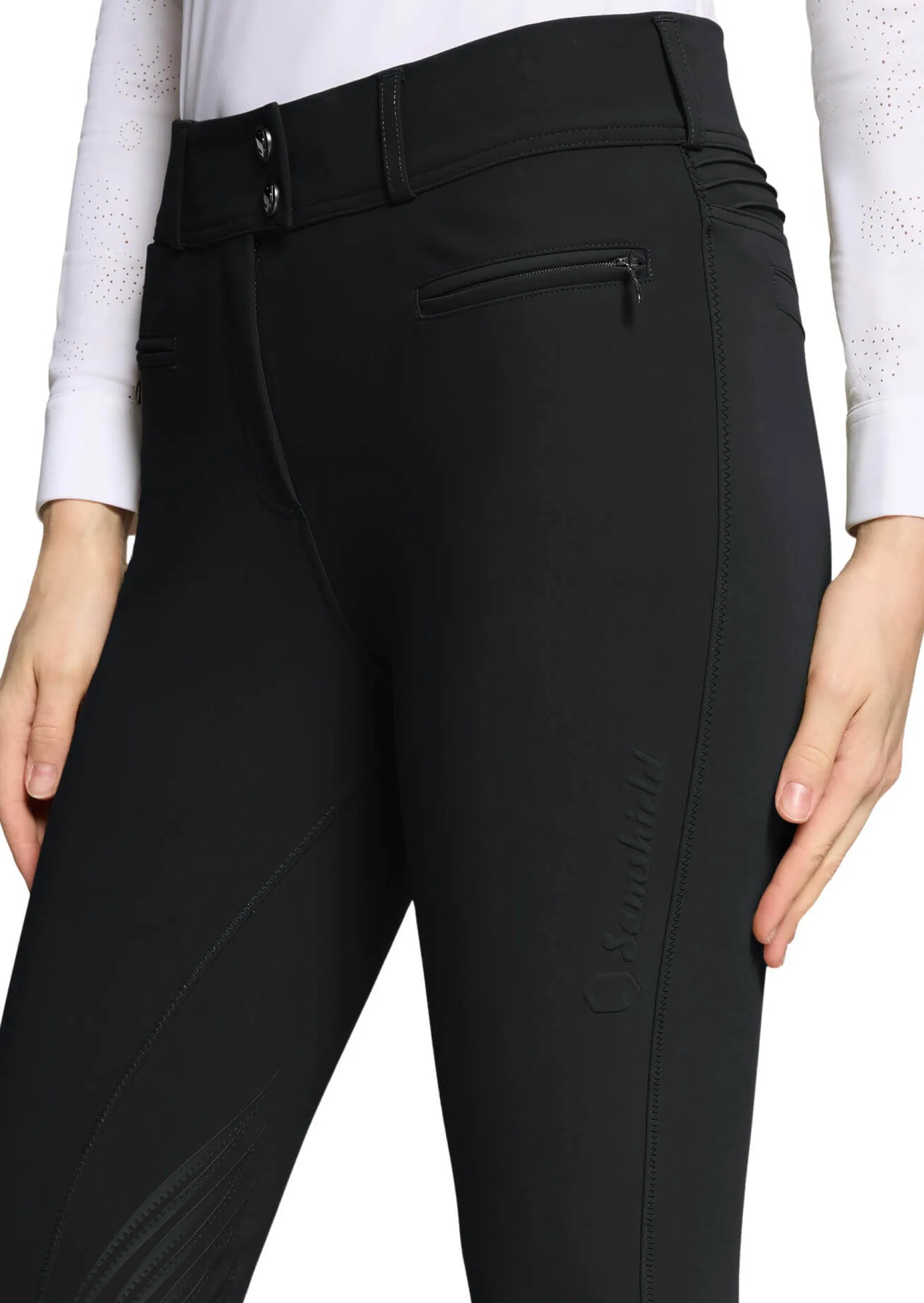 Reithose Damen Clara Air FS26, Vollbesatz, Full-Grip, High Waist, UV-Schutz