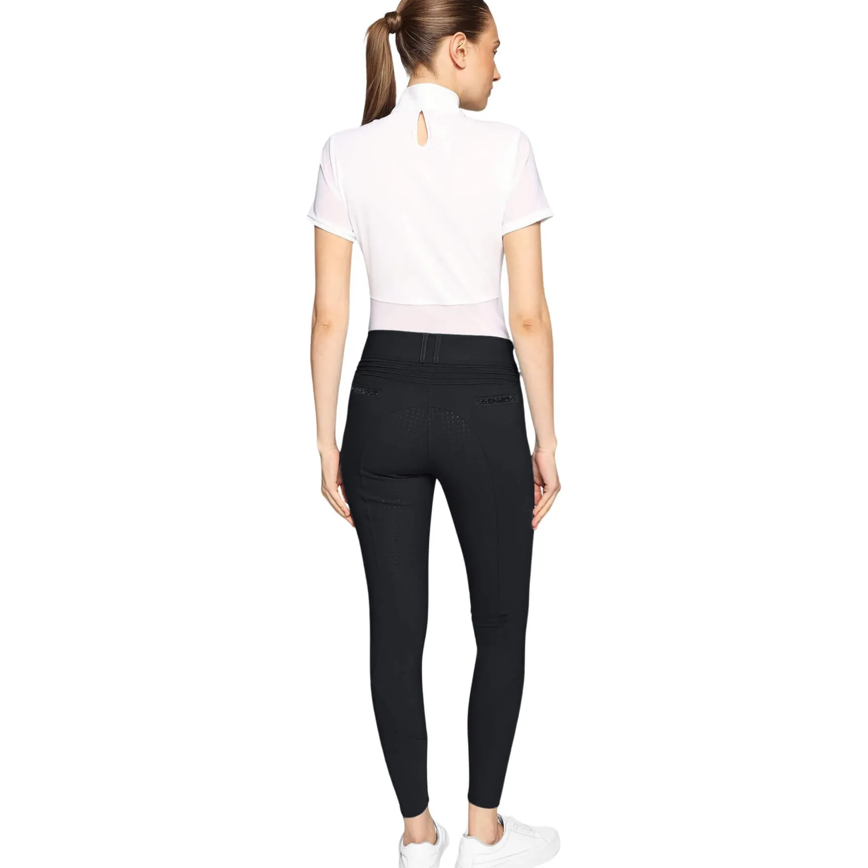 Reithose Damen Clara Premium FS26, Vollbesatz, Full-Grip, High Waist, UV-Schutz