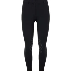 Reithose Damen CLD Mid Rise, Kniebesatz, Knee-Grip