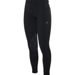 Reithose Damen CLD Mid Rise, Kniebesatz, Knee-Grip