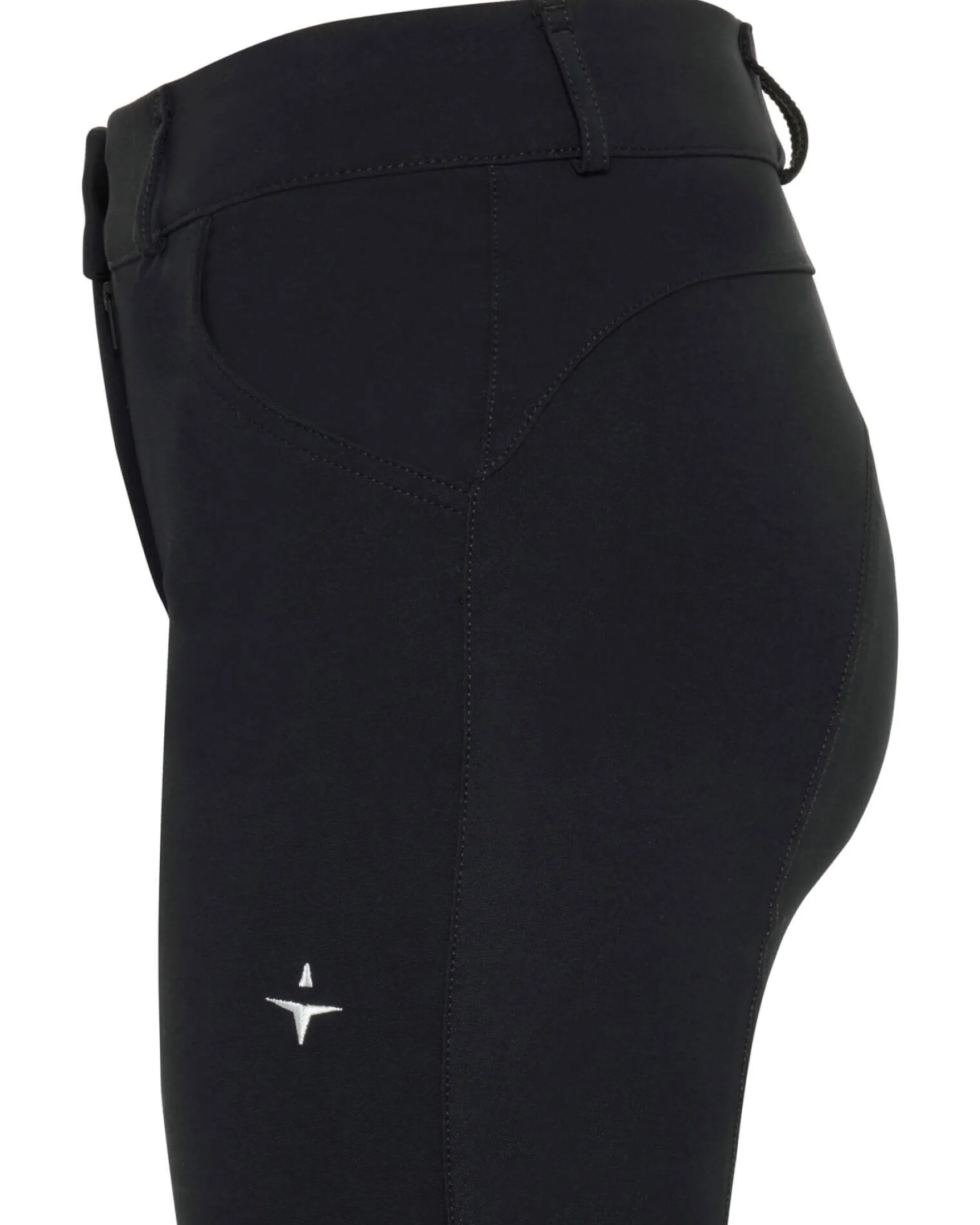 Reithose Damen CLD Mid Rise, Kniebesatz, Knee-Grip
