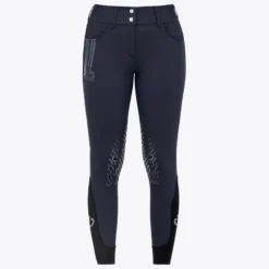 Reithose Damen CT Team Raceway High Waist HW22, Kniebesatz, Knee-Grip