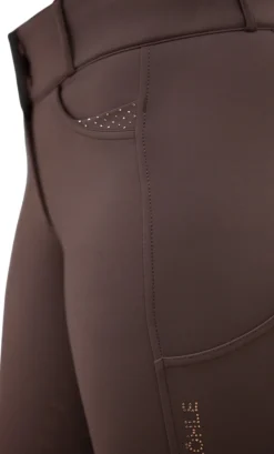 Reithose Damen Darleen KG, High Waist, Kniebesatz, Knee-Grip