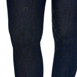 Reithose Damen Denim Fabric FS26, Kniebesatz, Knee-Grip
