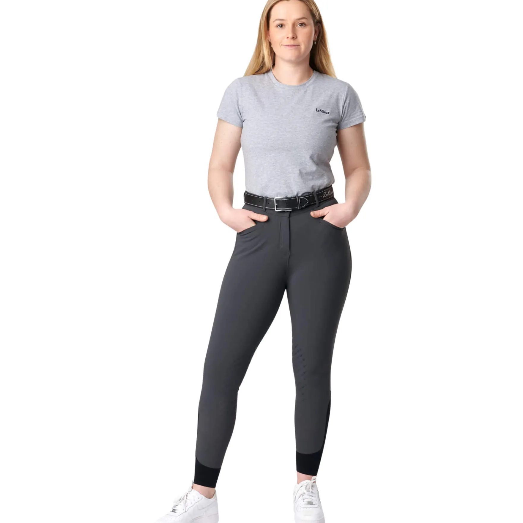 Reithose Damen Dynamique, Kniebesatz, Knee-Grip