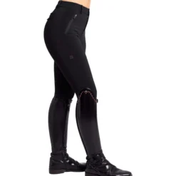 Reithose Damen Geo, Vollbesatz, Full-Grip, High Waist