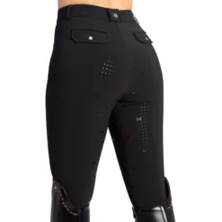 Reithose Damen Geo, Vollbesatz, Full-Grip, High Waist