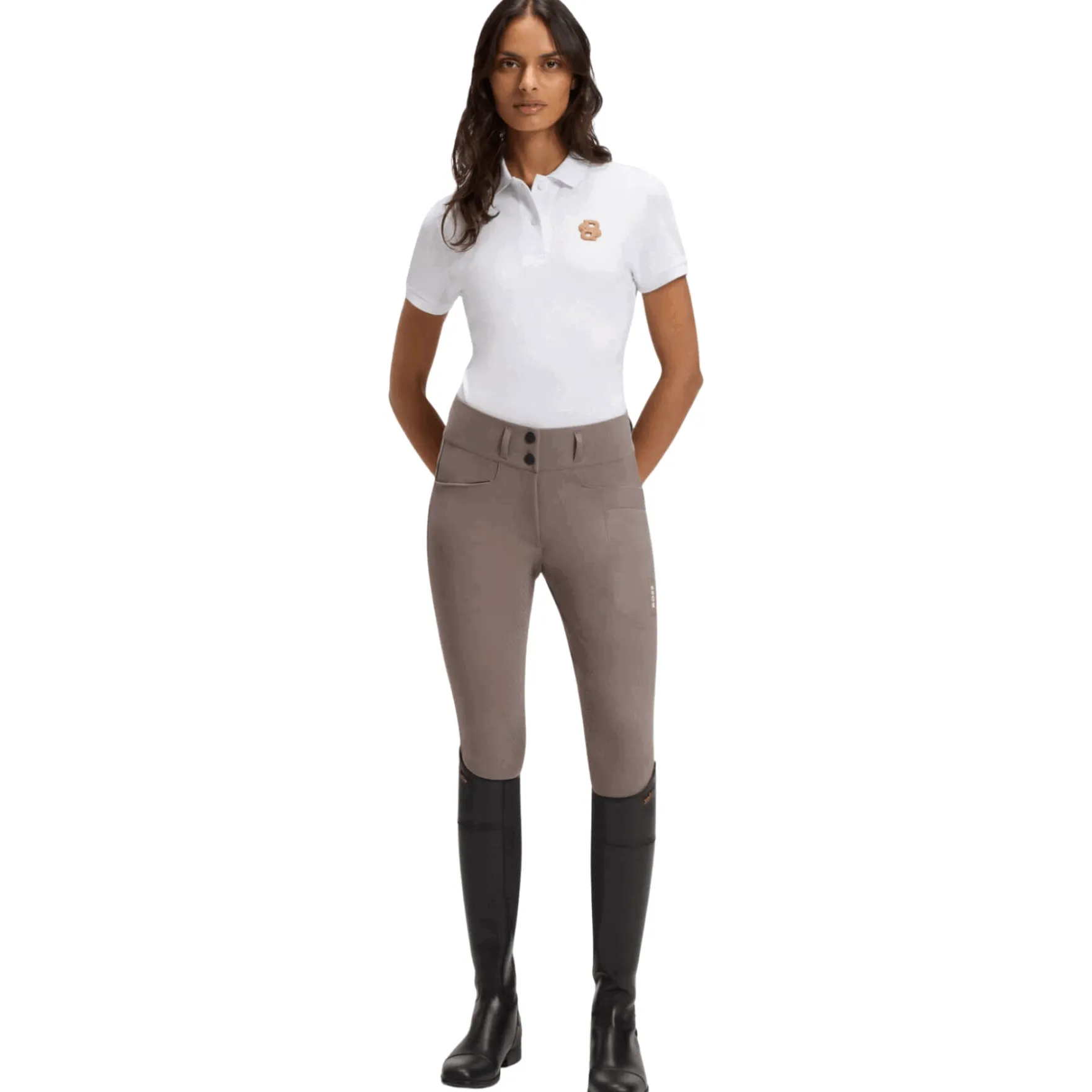 Reithose Damen Hailey FS26, Vollbesatz, Full-Grip, High Waist
