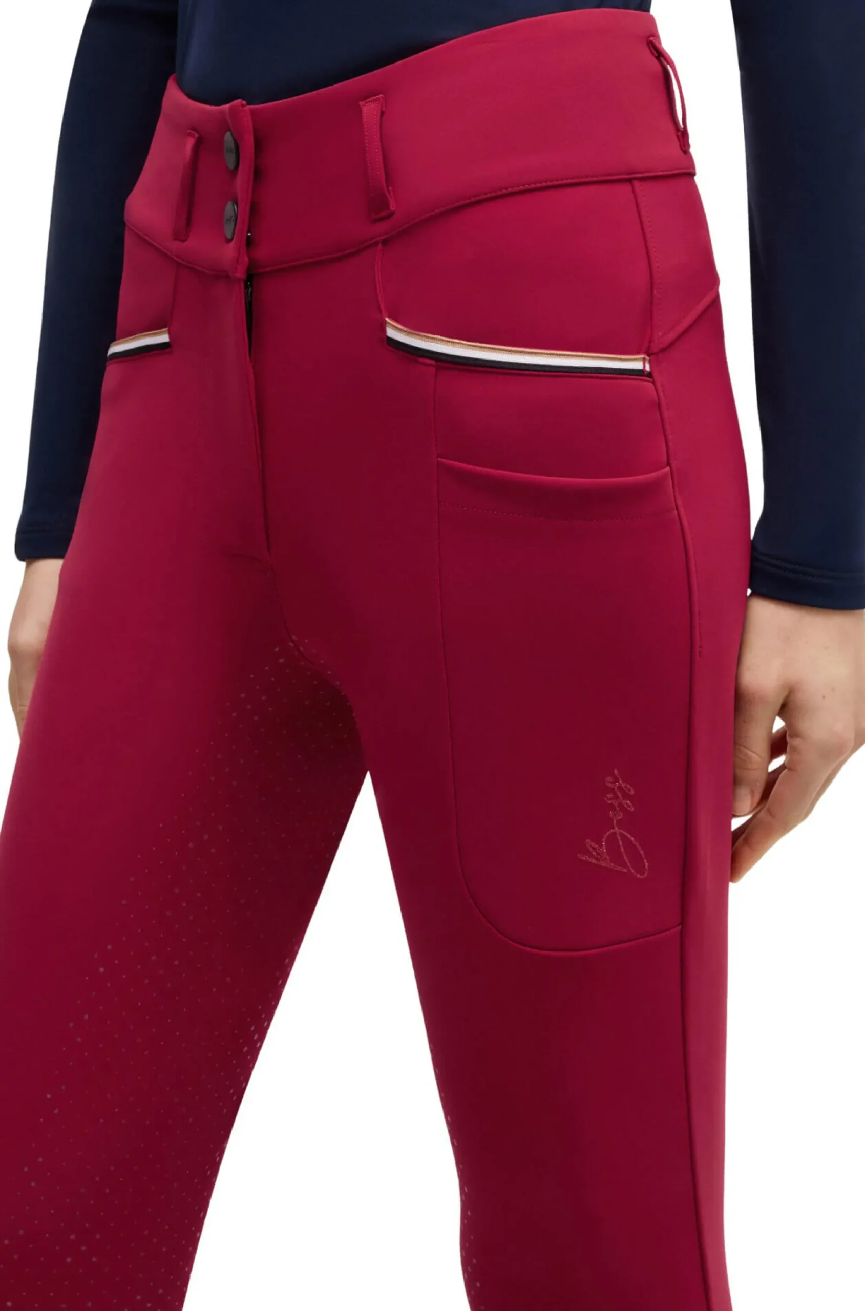 Reithose Damen Hailey High Waist HW25, Winterreithose, Vollbesatz, Full-Grip