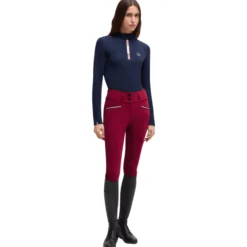 Reithose Damen Hailey High Waist HW25, Winterreithose, Vollbesatz, Full-Grip