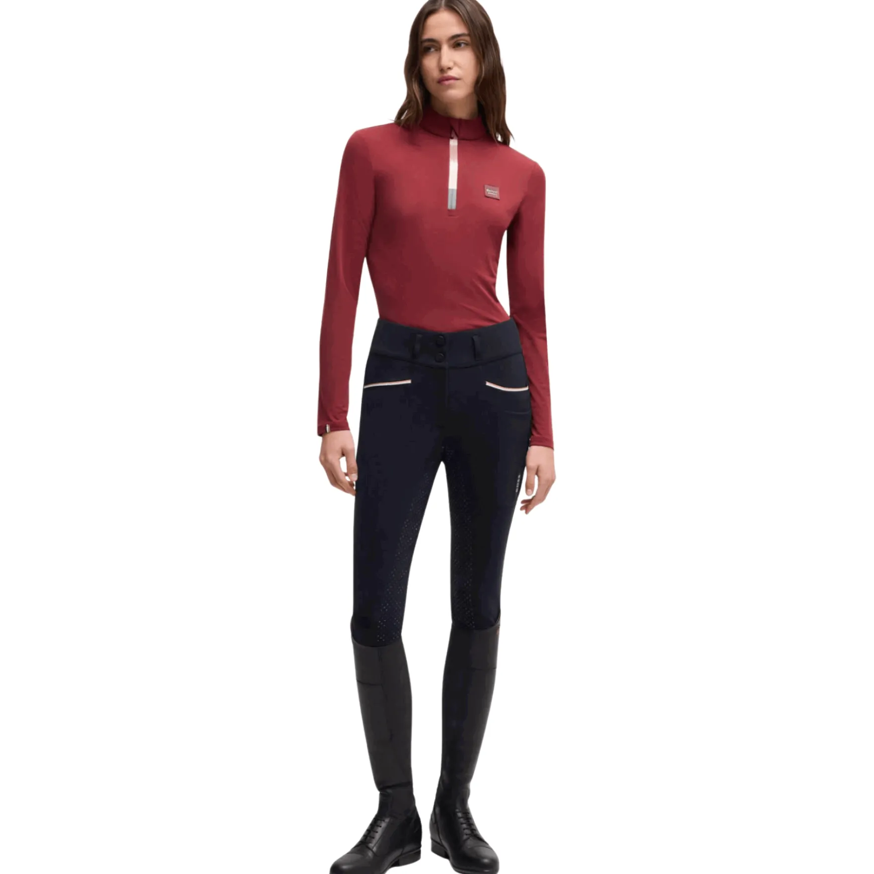 Reithose Damen Hailey, Winterreithose, Vollbesatz, Full-Grip