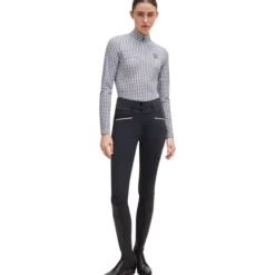 Reithose Damen Hannah HW24, Kniebesatz, Knee-Grip, High Waist