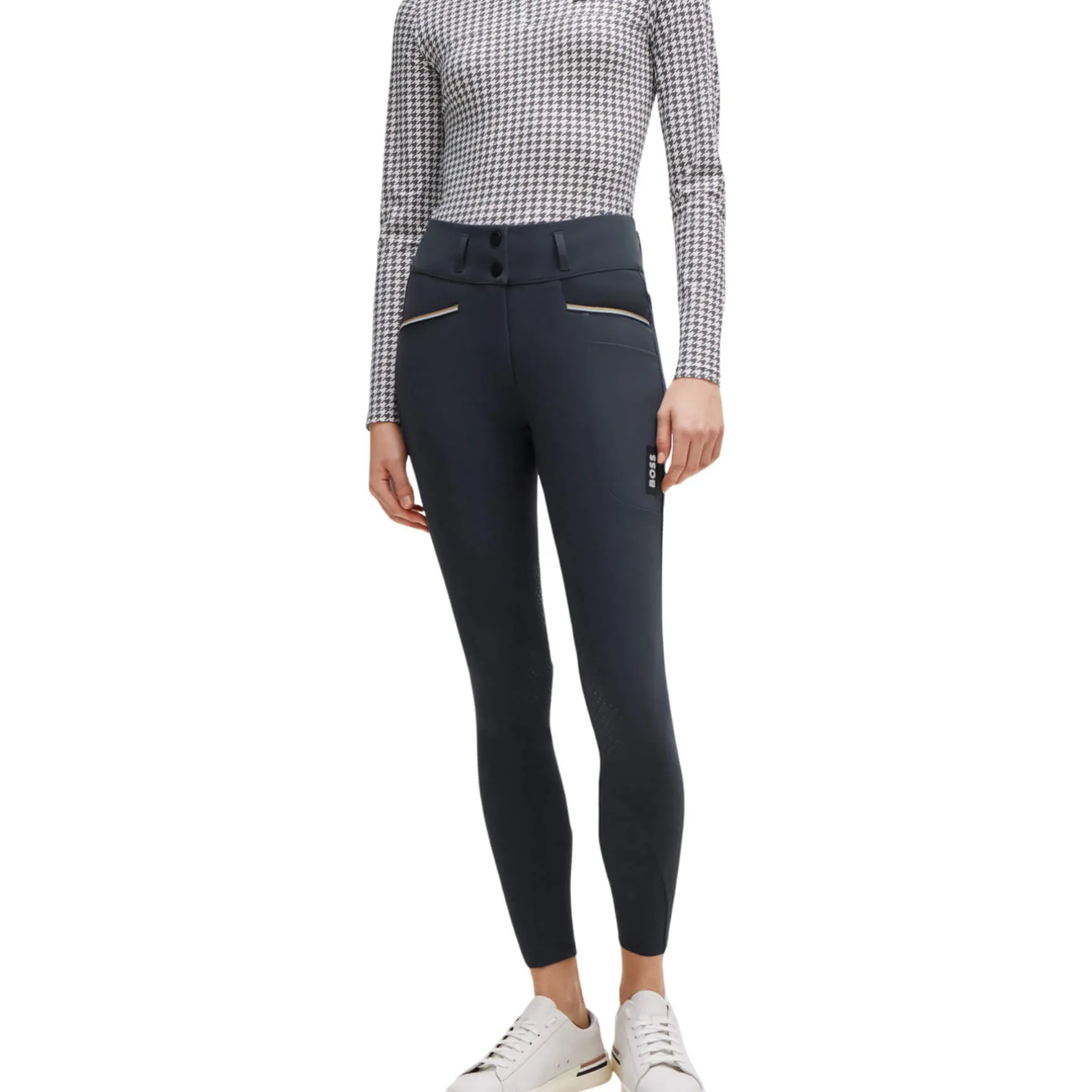 Reithose Damen Hannah HW24, Kniebesatz, Knee-Grip, High Waist