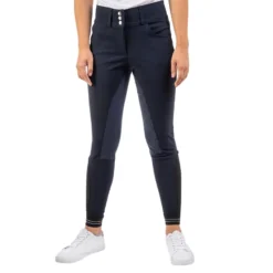 Reithose Damen High Waist Full Suede Seat FS22, Vollbesatz, Lederbesatz