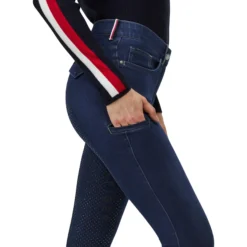 Reithose Damen Hope FS26, Vollbesatz, Full-Grip, Jeansreithose