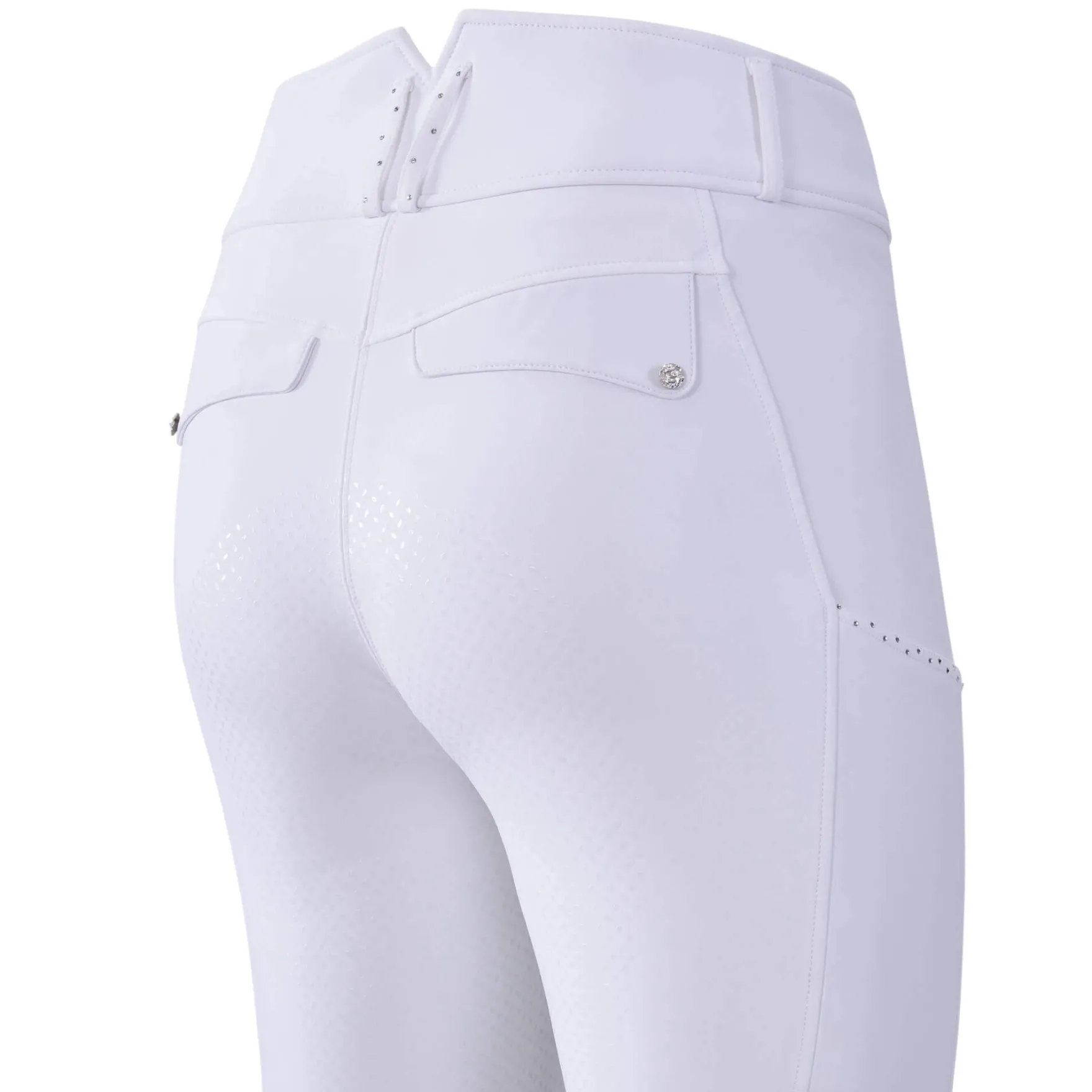 Reithose Damen IRHBliss, Vollbesatz, Full-Grip, High Waist