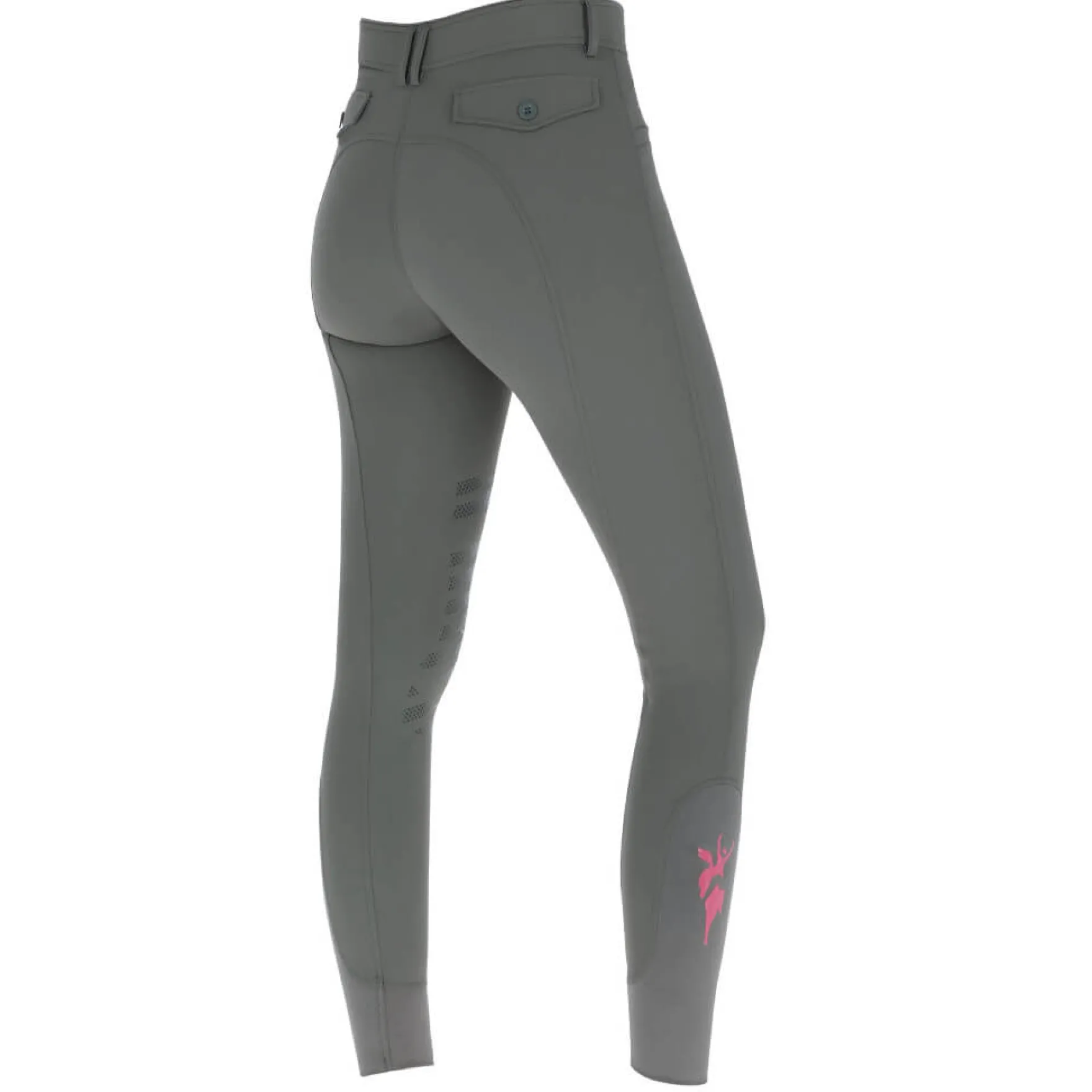 Reithose Damen Janne x PinkRibbon, Kniebesatz, Knee-Grip