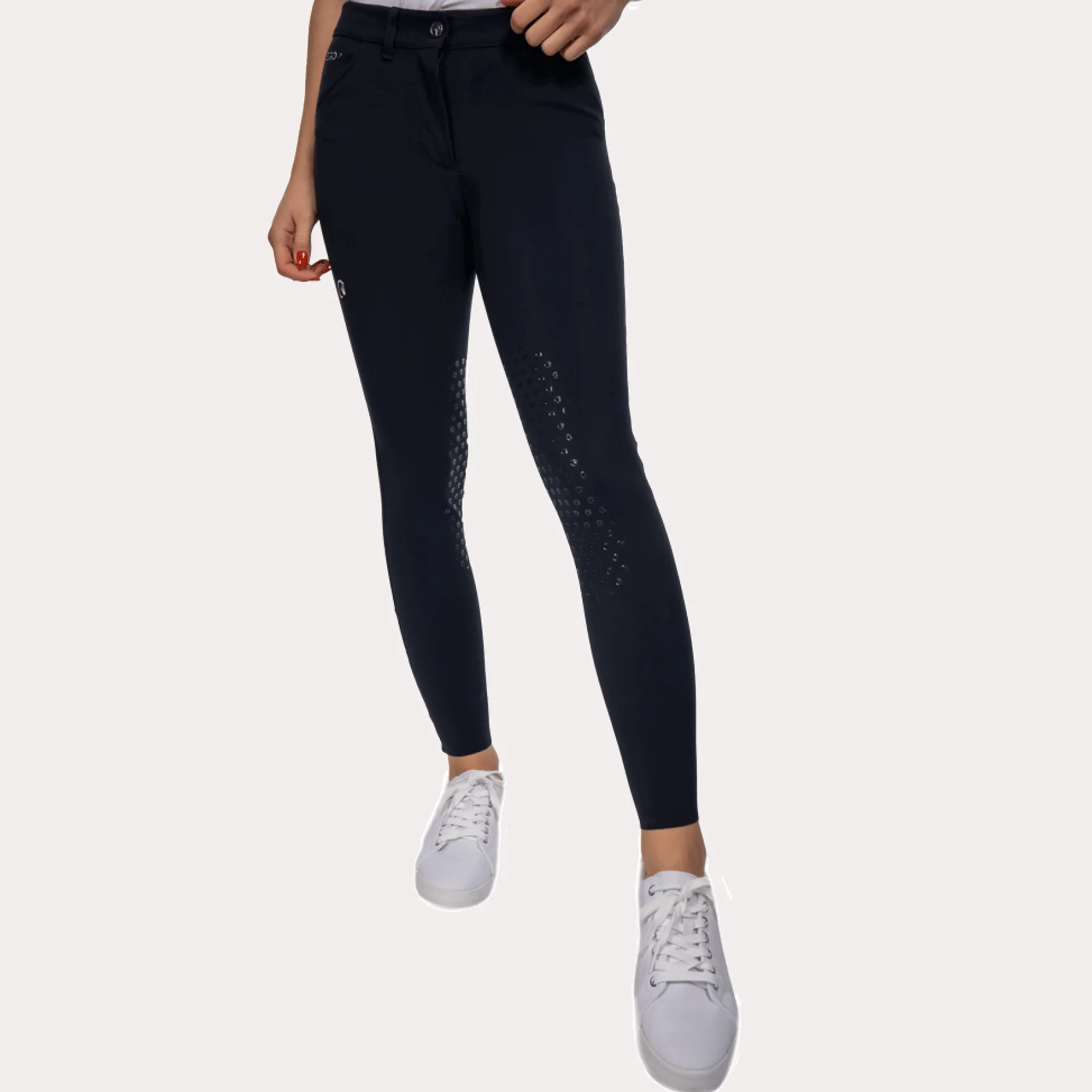 Reithose Damen Jumping PT Breeches, Kniebesatz, Knee-Grip