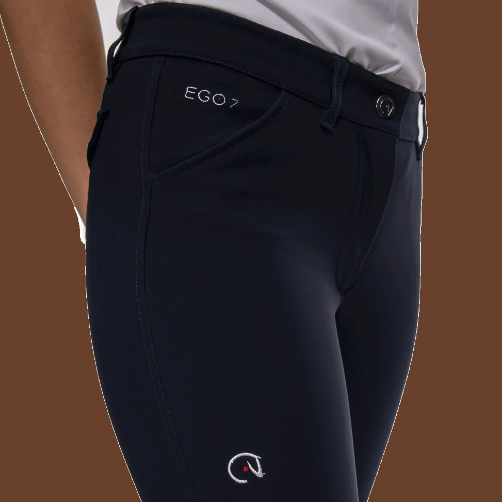 Reithose Damen Jumping PT Breeches, Kniebesatz, Knee-Grip