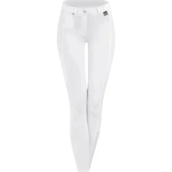 Reithose Damen Micro Silikon, Kniebesatz, Knee-Grip