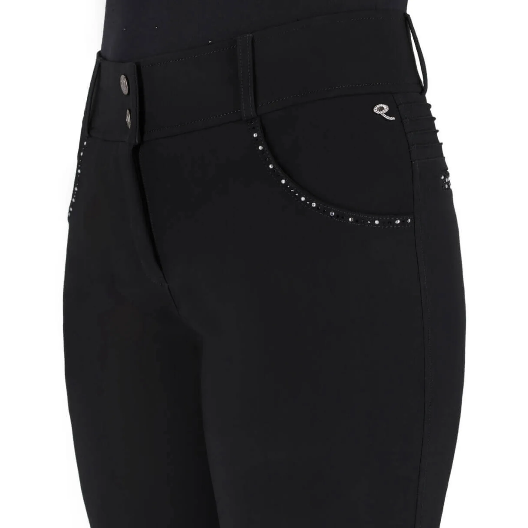 Reithose Damen Oakleigh FS26, Kniebesatz, Knee-Grip, High Waist