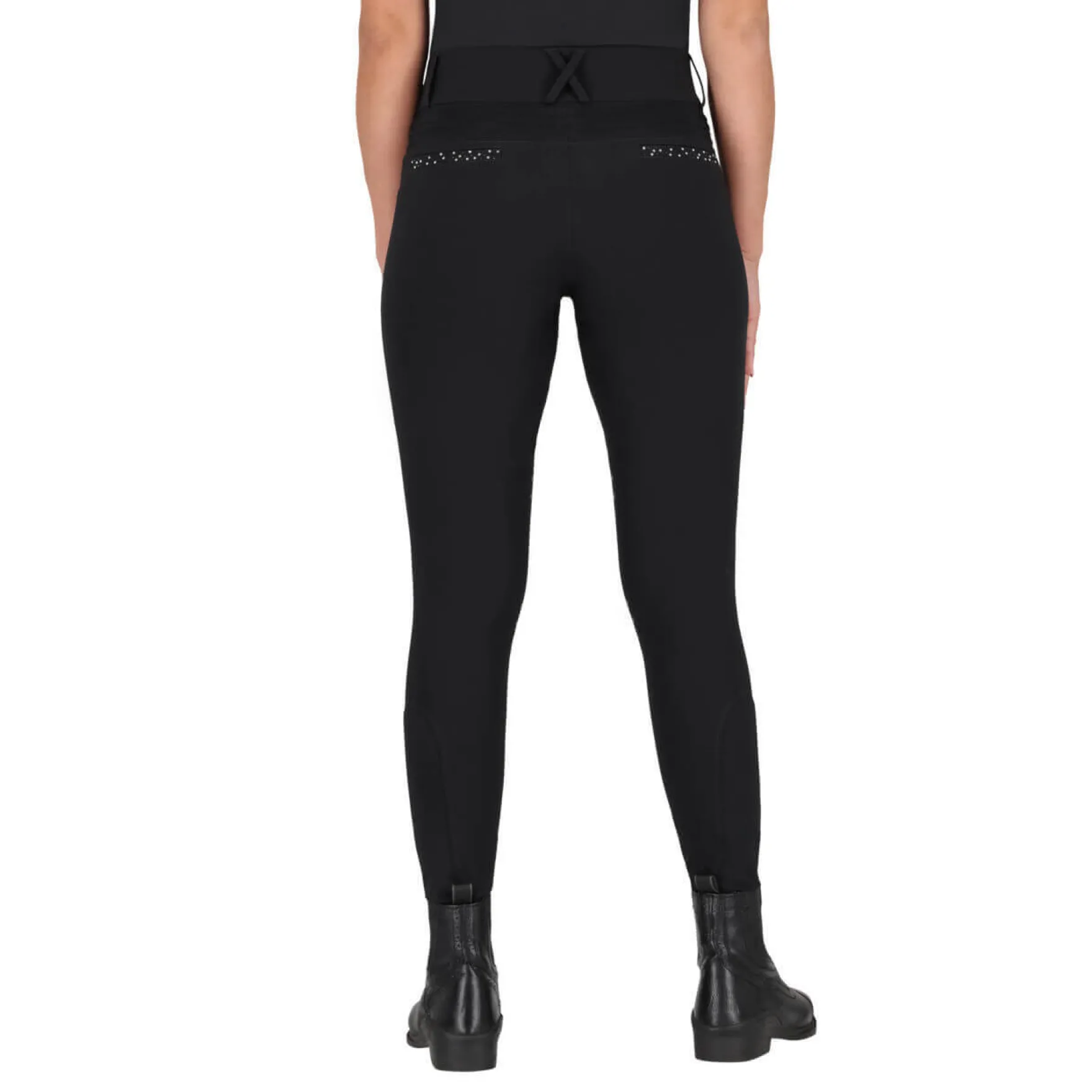 Reithose Damen Oakleigh FS26, Kniebesatz, Knee-Grip, High Waist