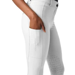 Reithose Damen Pauline FS25, Mid Waist, Kniebesatz, Knee-Grip