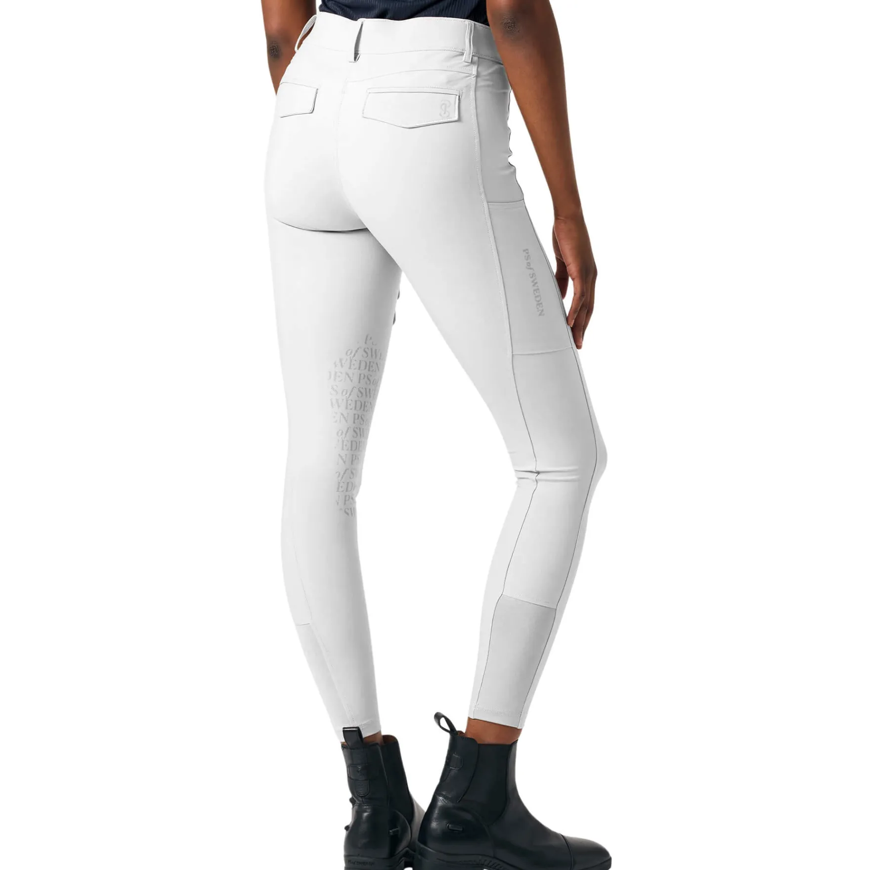 Reithose Damen Pauline FS25, Mid Waist, Kniebesatz, Knee-Grip