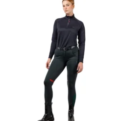 Reithose Damen R2 Performance Jumping, Kniebesatz, Knee-Grip