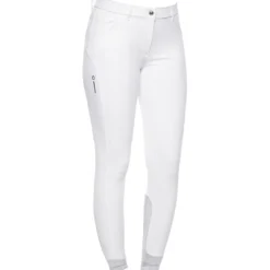 Reithose Damen RS Regular Waist, Kniebesatz, integrierter Grip