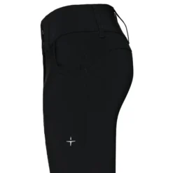 Reithose Damen Star Cut High Waist Breeches, Kniebesatz, Knee-Grip