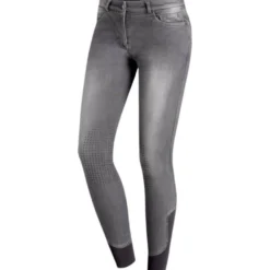 Reithose Damen Summer SPLyra Jeans, Jeansreithose, Kniebesatz, Knee-Grip