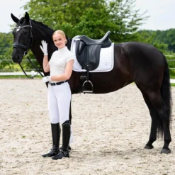 Reithose Damen Vaila, Vollbesatz, Full-Grip, Turnierreithose