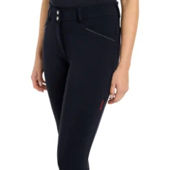 Reithose Damen Victoria Silicone Seat, Vollbesatz, Full-Grip, High Waist