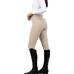 Reithose Damen Winter Geo, Vollbesatz, Full-Grip, Winterreithose, High Waist