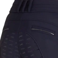Reithose Damen Winter Heather, Winterreithose, Vollbesatz, Full-Grip