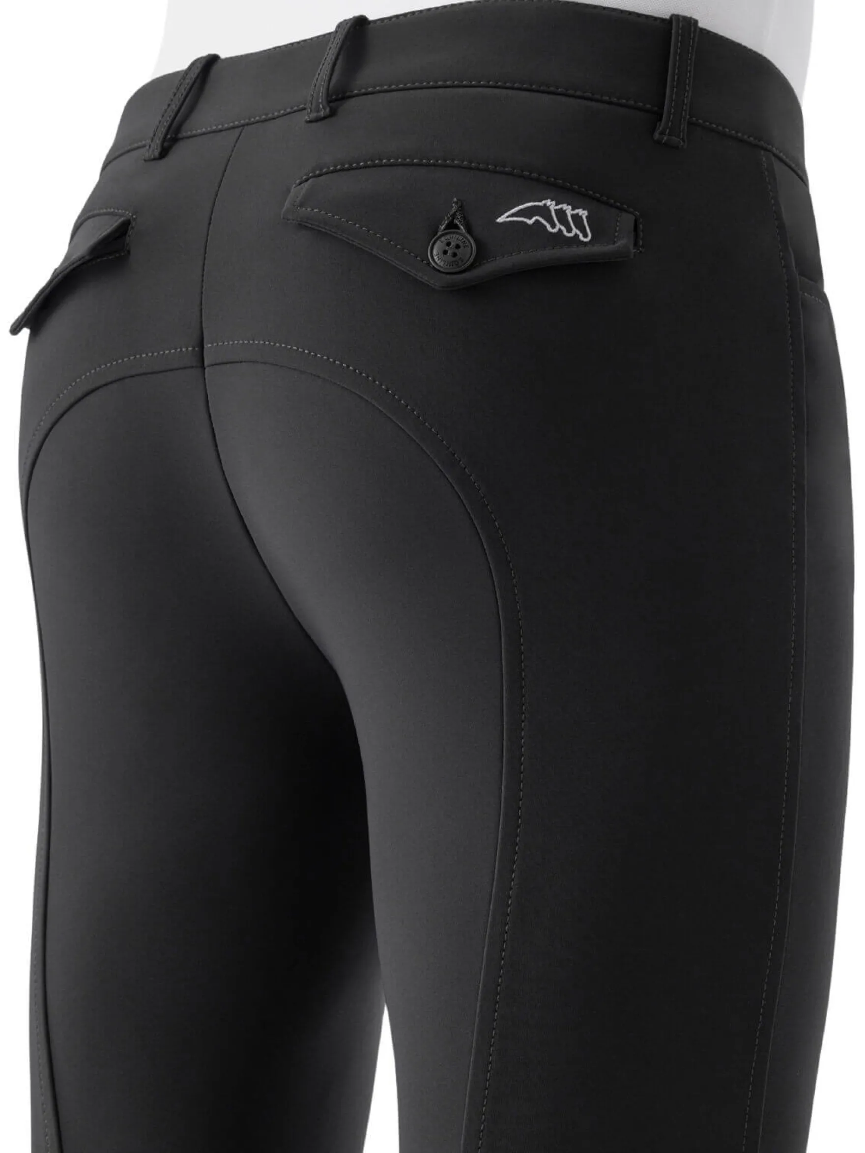 Reithose Herren Graftonb, Kniebesatz, Knee-Grip