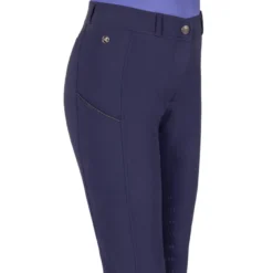 Reithose Kinder Nyomi, Sommerreithose, Teilbesatz, Half-Grip, wasserabweisend