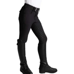 Reithose Kinder YR Reflection, Vollbesatz, Full-Grip