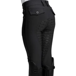 Reithose Kinder YR Reflection, Vollbesatz, Full-Grip
