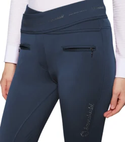 Reitleggings Damen Alpha Winter HW25, Vollbesatz, Full-Grip, High Waist, Winter