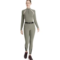 Reitleggings Damen Amy Brushed Breggings HW25, Vollbesatz, Full-Grip, Winter, High Waist