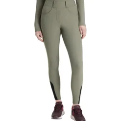 Reitleggings Damen Amy Brushed Breggings HW25, Vollbesatz, Full-Grip, Winter, High Waist