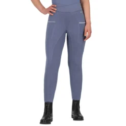 Reitleggings Damen Aubree FS26, Teilbesatz, Half-Grip