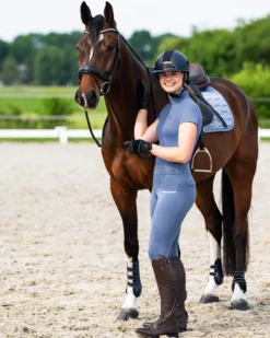 Reitleggings Damen Aubree FS26, Teilbesatz, Half-Grip