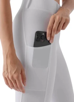 Reitleggings Damen Carbek, Kniebesatz, Knee-Grip, mit Handytasche