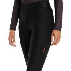 Reitleggings Damen Demi Pull On Breggings, Vollbesatz, Full-Grip